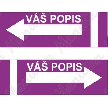 Kancelář Váš popis, samolepka 65 x 31 x 0,1 mm vpravo