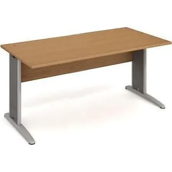 Kancelářský stůl Cross, 180 x 80 x 75,5 cm, rovné provedení, dezén buk