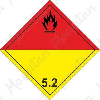 Kancelář Organické peroxidy č. 5.2, samolepka 100 x 100 x 0,1 mm