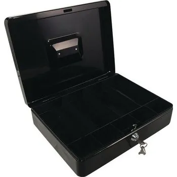 Příruční pokladna Přenosná pokladna, 9 přihrádek, černá