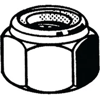 Samosvorná šestihranná matice s nekovovou vložkou, vysoká DIN 982 Ocel Pravý Pozinkované 8 M14