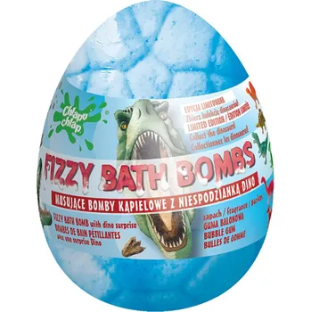 Koupelová kosmetika CHLAPU CHLAP Šumivá bomba do koupele Vejce dinosaura Žvýkačka, 140g