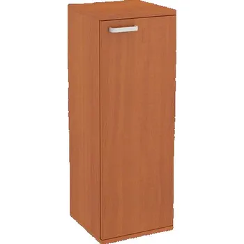 Střední úzká skříň Abonent, 113 x 40 x 40 cm, s dvířky - pravé provedení, dezén třešeň Oxford