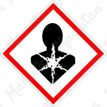 Kancelář Nebezpečné pro zdraví č.08, samolepka 37 x 37 x 0,1 mm, arch 40 ks