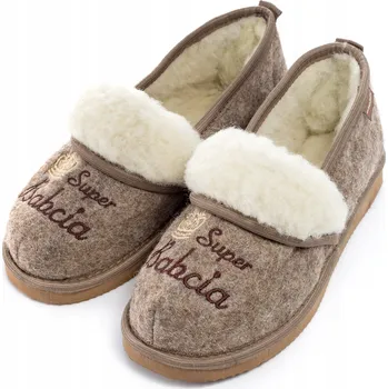 Dámské pantofle Teplé bačkory SUPER BABIČKA Dárek pro babičku Pantofle ke Dni babiček 36-41