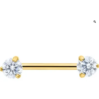 Piercing Wildcat Zlatá titanová tyčinka Candy Barbell :: 1,6 x 12 mm