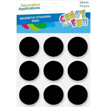 samolepka Paper Design Magnetické kolečko nalepovací 25 mm 18 ks