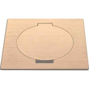 Elektrická zásuvka Lithoss Podlahová zásuvka ARPI TAIL Square leštěná mosaz Zásuvky: 2x USB 1500mA