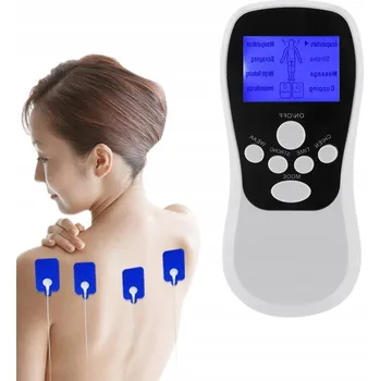 Masážní přístroj ELEKTROSTYMULATOR TENS EMS PRO MASÁŽ SVALŮ A STIMULACI TĚLA, 4 ELEKTRODY