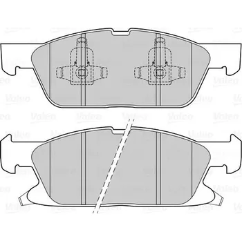 Brzdová destička Sada brzdových destiček, kotoučová brzda VALEO 302311