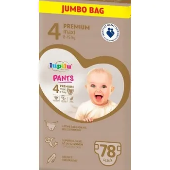 Plena Plenky Plenkové Kalhotky Lupilu Premium Pants velikost 4 / 8-15 kg / 78 ks