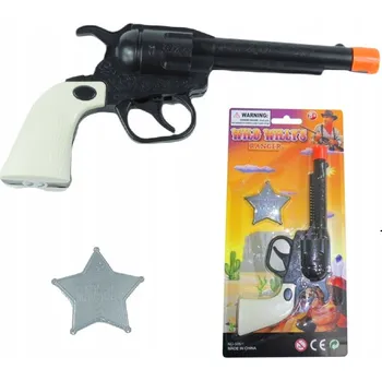 PISTOLE HRAČKA HVĚZDA ŠERIF SADA KOVBOJ DIVOKÝ ZÁPAD