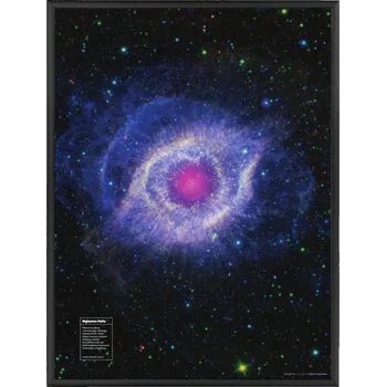 Obraz Plakát NASA MLHOVINA HELIX MODRÁ 48x68 cm Vesmír Alegorie Obrázky Kosmu