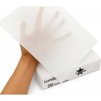 Barevný papír Dekorativní papír kalka 90g A3 transparentní pro pozvánky na svatba ryza 250ark.