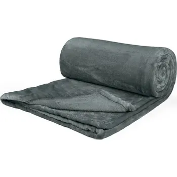 deka Polášek Mikroflanelová deka - Tmavě šedá | 150 x 200 cm
