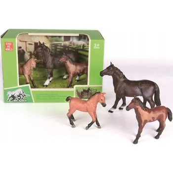 Domácí zvířata Venkovská farma Figurky 3 kusy Koně