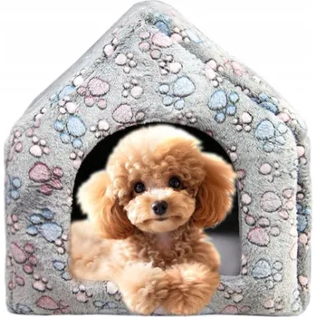 Pelíšek pro psa Pelíšek domeček pro psa, bouda pro malého psa, dům, bouda pro jorkšíra, pudla, maltézáčka