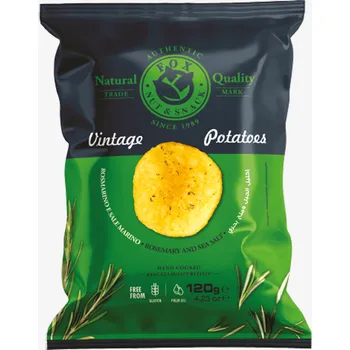Chips Fox Italia Rozmarýn - prémiové brambůrky 120 g