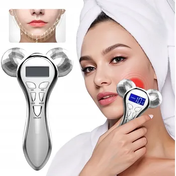 Masážní přístroj MASÁŽNÍ PŘÍSTROJ MASÁŽNÍ PŘÍSTROJ NA OBLIČEJ ROLLER 3D LIFTING EMS PRO PÉČI O PLEŤ LED