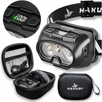 Čelovka ČELOVKA ČELOVKA LED S POHYBOVÝM SENZOREM Voděodolná VÝKONNÁ + POUZDRO