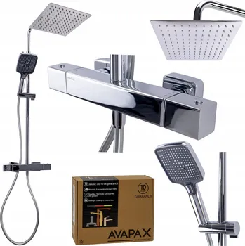 Sprchový set Sprchový set s termostatem, sprchový panel s hlavovou sprchou do sprchového koutu
