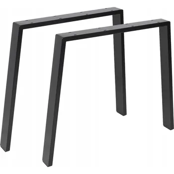 Stolová podnož 2x ČERNÁ NOHA K NÁBYTKU LOFT NOHA KE STOLU LAVICI SKŘÍŇCE STOLOVÁ NOHA VÝŠKA 70 CM