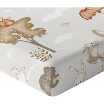 Prostěradlo PROSTĚRADLO DO POSTÝLKY 90x40 S GUMIČKOU HRUBÁ BAVLNA 100% POLSKÝ VÝROBEK