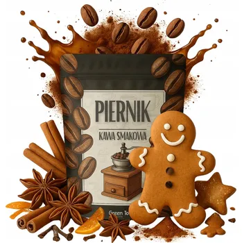 Káva MLETÁ KÁVA PERNÍKOVÁ perník vánoční kořeněná 200 g Green Touch