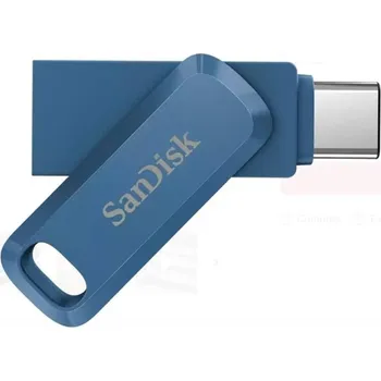 USB flash disk SanDisk Ultra Dual Drive Go 256GB USB Type-C (SDDDC3-256G-G46NBB) modrý