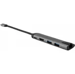 Verbatim USB-C/2xUSB 3.0, HDMI, RJ45 (49141) šedý