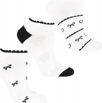 Dámské ponožky 3x Dámské Ponožky Kotníkové Ponožky baleríny MORAJ 35-38