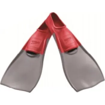 Ploutve SPEEDO Speedo Long Blade Fins - Velikost Xxs 2XS ČERVENÁ|ŠEDÁ