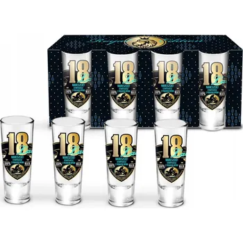 Sklenice Sklenice na vodku BGtech Royal vícebarevné 65 Ml 4 ks