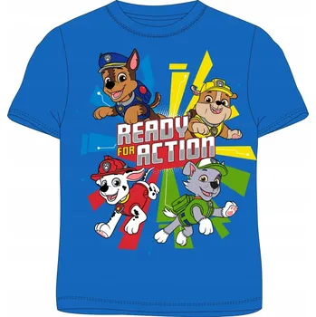 Chlapecké tričko EplusM dětské tričko modré bavlna velikost 116