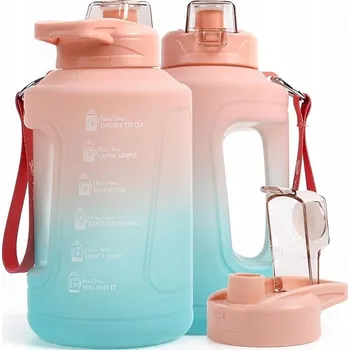 Láhev Sportovní láhev na vodu motivační časové razítko bez BPA 1.5 L