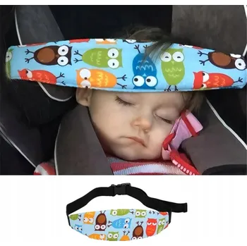 Podpěrka hlavy pro dítě | do autosedačky, kočárku | motiv sovičky