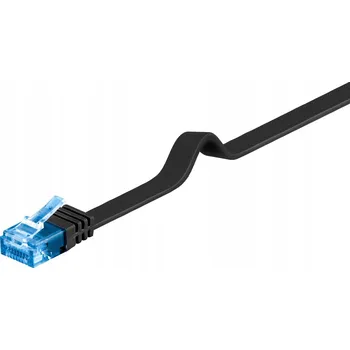Síťový kabel Patchcord Goobay U/UTP 6a RJ45 / RJ45 10 m černý