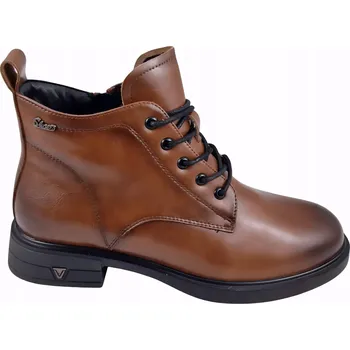 Dámské kozačky Dámské kotníkové Kotníkové Boty Vinceza 39953 VEL. 39 hnědé kožené ploché