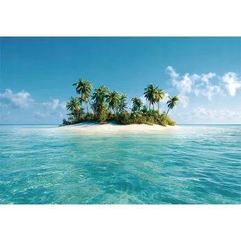 Fototapeta FOTOTAPETA OSTROV PALMY OCEÁN LOŽNICE OBÝVACÍ POKOJ TAPETA VLIESOVÁ 400x280