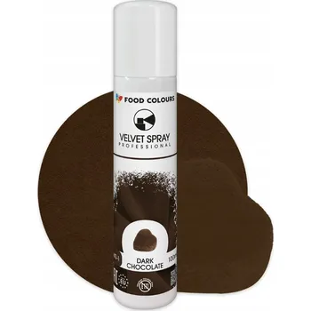 Potravinářské barvivo Food Colours Polsko Food Colours sametový sprej Dark Chocolate (100 ml) ▹