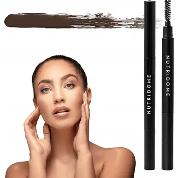 Přípravek na oči NUTRIDOME Tužka na obočí se štětečkem - Hnědá