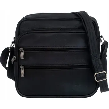 Kabelka Kaletnik kabelka z pravé lícové kůže černá