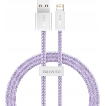 Datový kabel Kabel Baseus USB - Apple Lightning 1 m fialový