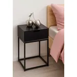 Černý noční stolek Marika