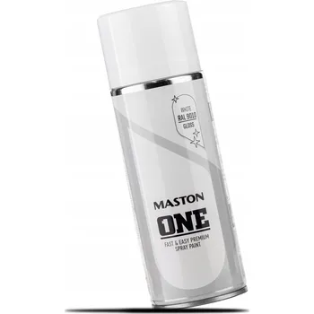 Barva ve spreji Barva ve spreji RAL 9010 400ml - MASTON ONE lesk