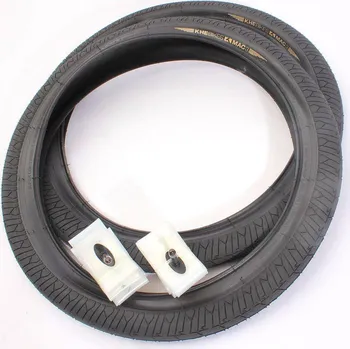 Plášť na kolo KHEBIKES BMX pneumatiky 2x MAC3 + 2x Schwalbe Aerothan duše ČERNÁ