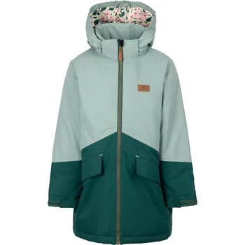 Chlapecké oblečení TRESPASS Dětská nepromokavá bunda s kapucí 5-6 LET MODRÁ|ZELENÁ