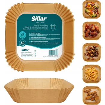 Obraz 50x Organizér Sillar čtverec 20 cm do fritézy bez tuku (air fryer)