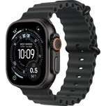 Apple Watch Ultra 3 GPS + Cellular 49mm černý titan - černý oceánský řemínek (MF0J4QC/A)