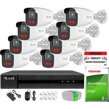Bezpečnostní kamera Sada pro monitoring HiLook NVR-8CH-4MP+SW-10+4xIPCAM-B4-50IR +20m